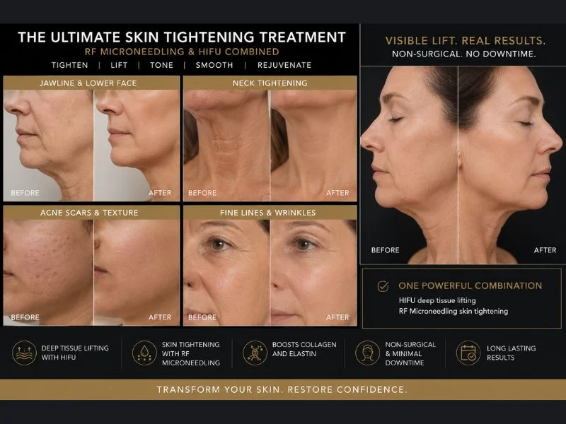 Results of combined treatment for the ultimate skin tightening treatment Waverley
