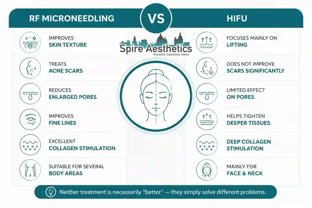 RF Microneedling vs HIFU: Which Treatment Gives Better Results Waverley?